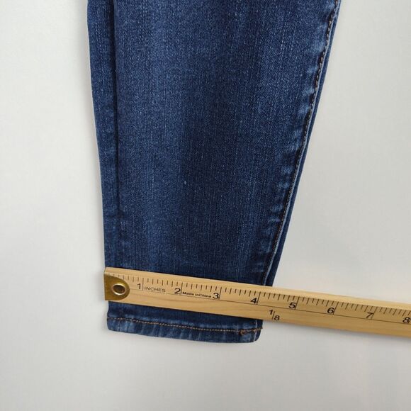 American Eagle Curvy Super Hi-Rise Jegging Women's Size 0 X-Short Blue Stretch - Picture 6 of 11